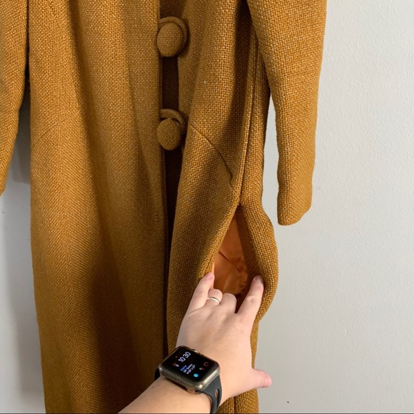 Vintage | Unbranded Women’s Tweed Mustard Jacket - Picture 4 of 10